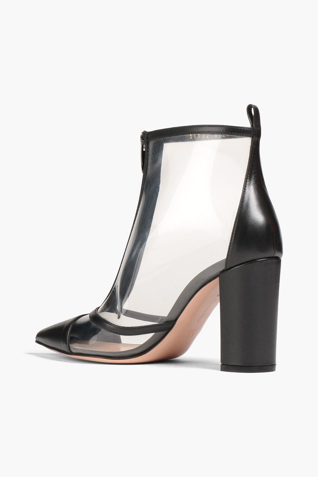 GIANVITO ROSSI Watson leather-trimmed PVC ankle boots