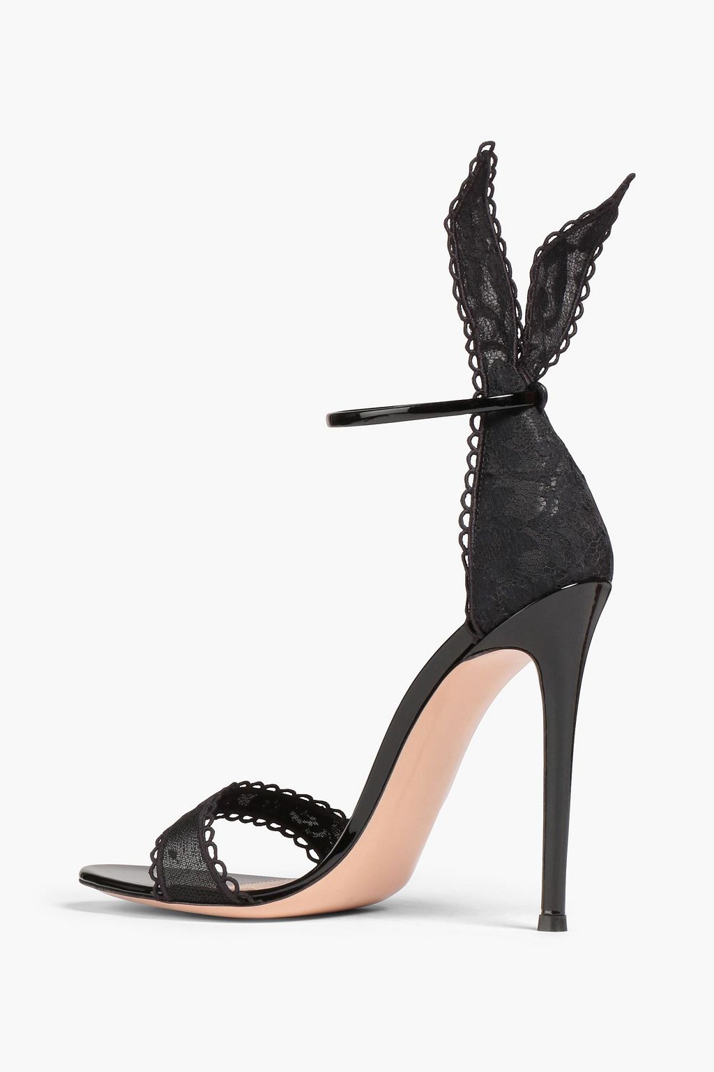 GIANVITO ROSSI Natalia picot-trimmed lace sandals