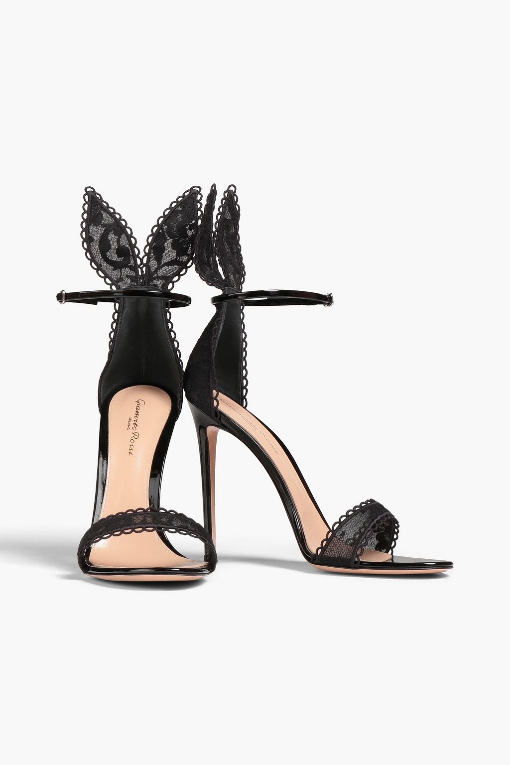 GIANVITO ROSSI Natalia picot-trimmed lace sandals