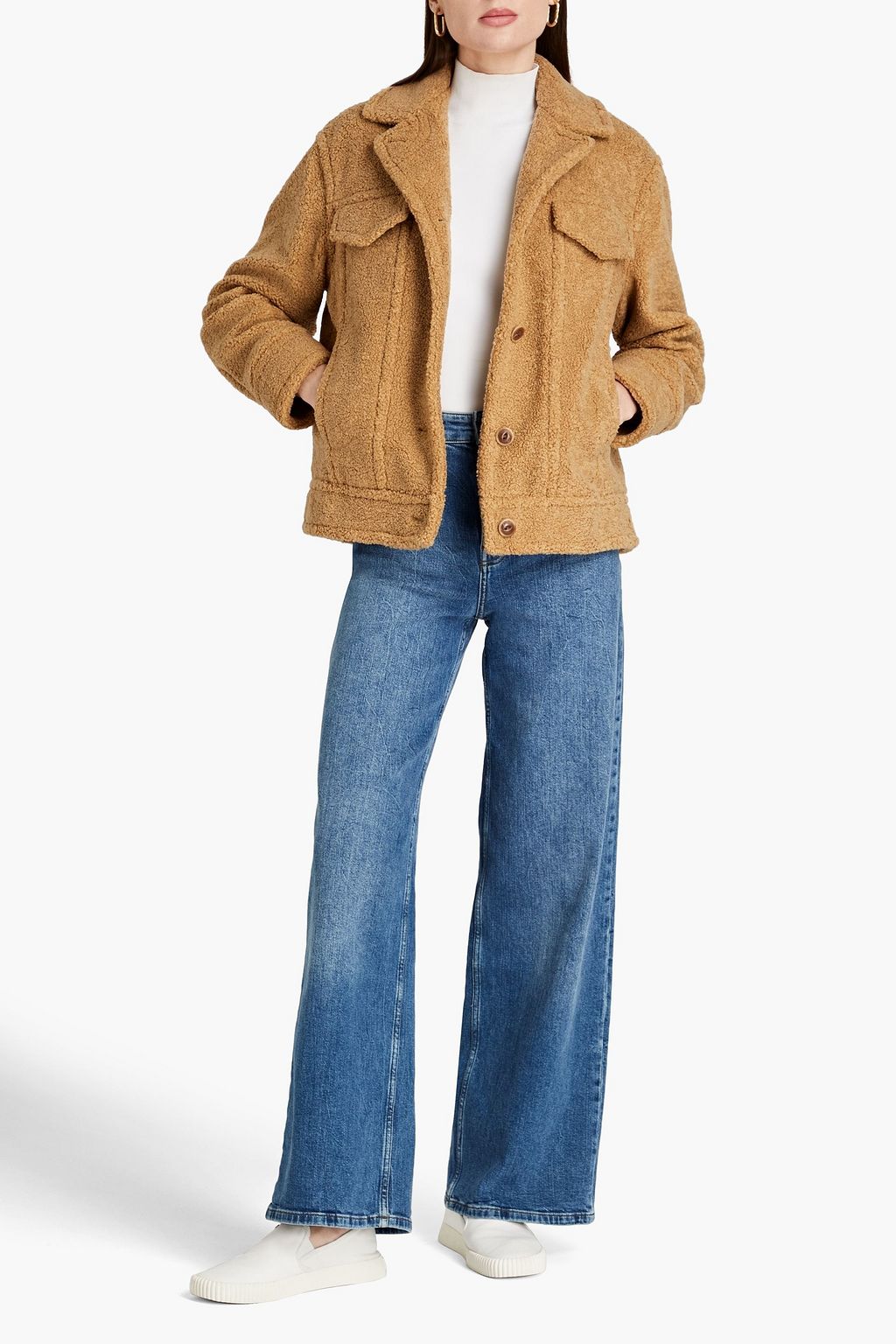 VINCE. Faux shearling jacket