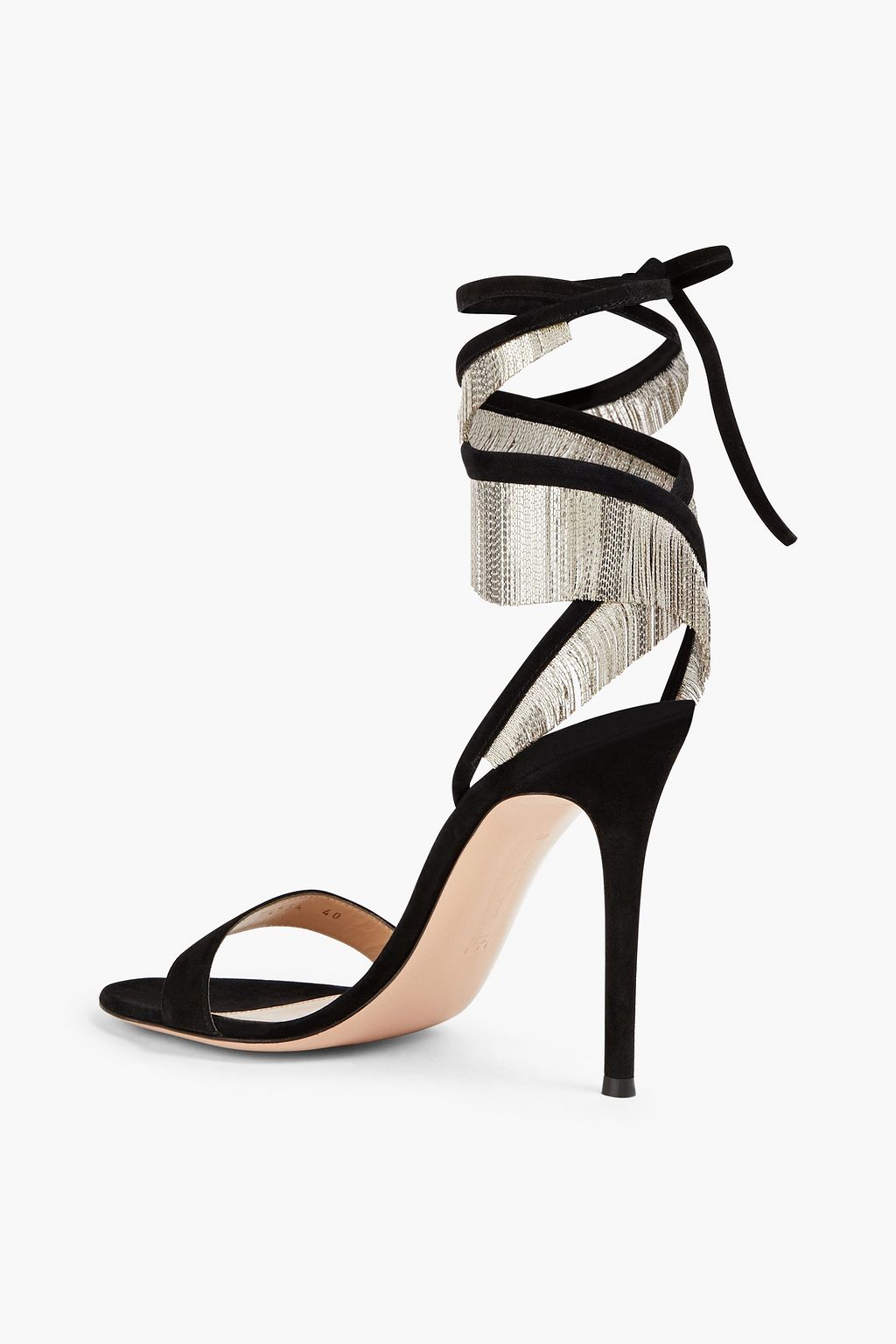GIANVITO ROSSI Lily スエード サンダル フリンジ付き
