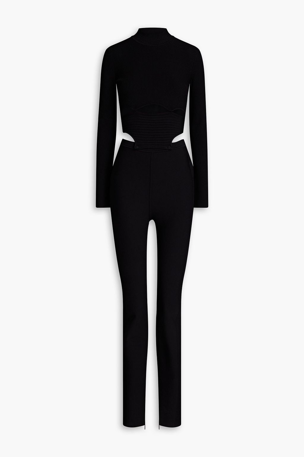 ROBERTO CAVALLI リブ編みニット ジャンプスーツ カットアウト | THE 