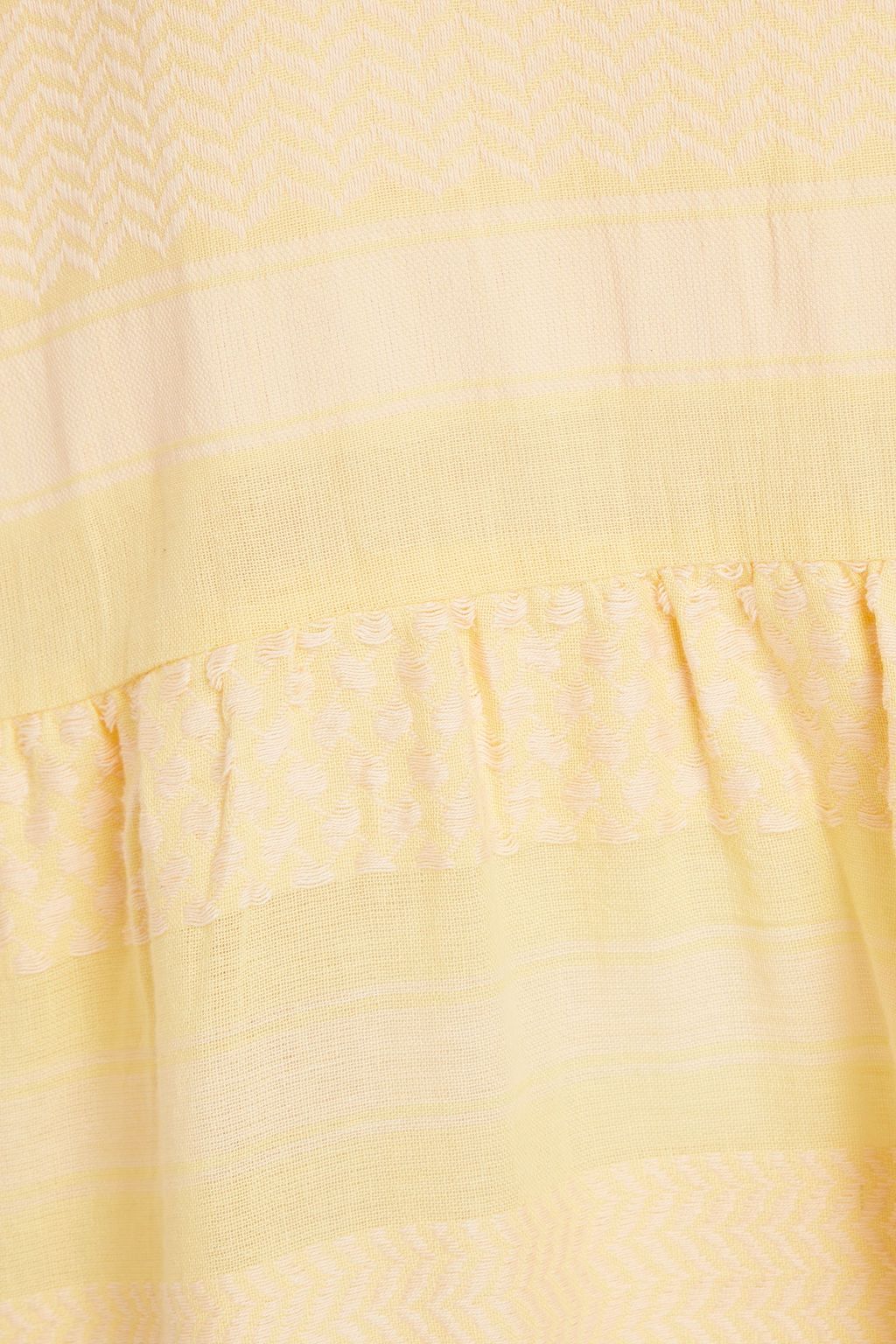 SUMMERY COPENHAGEN コットンジャカード ミニワンピース ギャザー入り