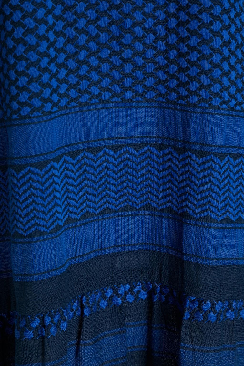 SUMMERY COPENHAGEN 2 V gathered cotton-jacquard mini dress
