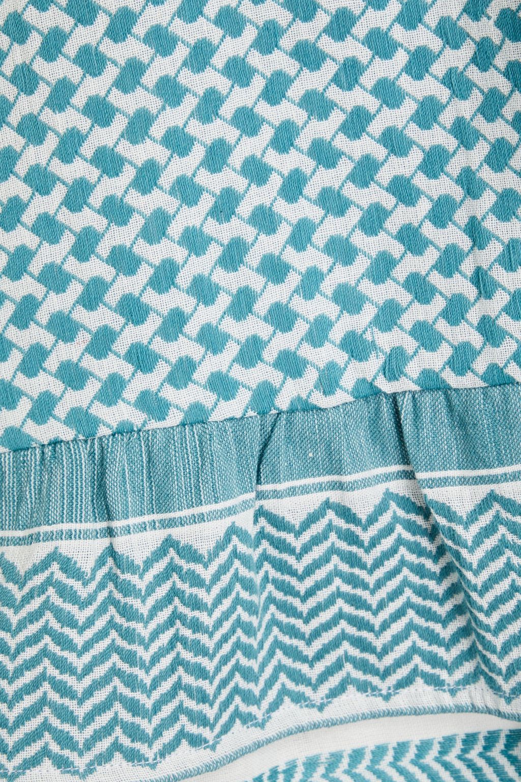 SUMMERY COPENHAGEN Tiered cotton-jacquard mini dress
