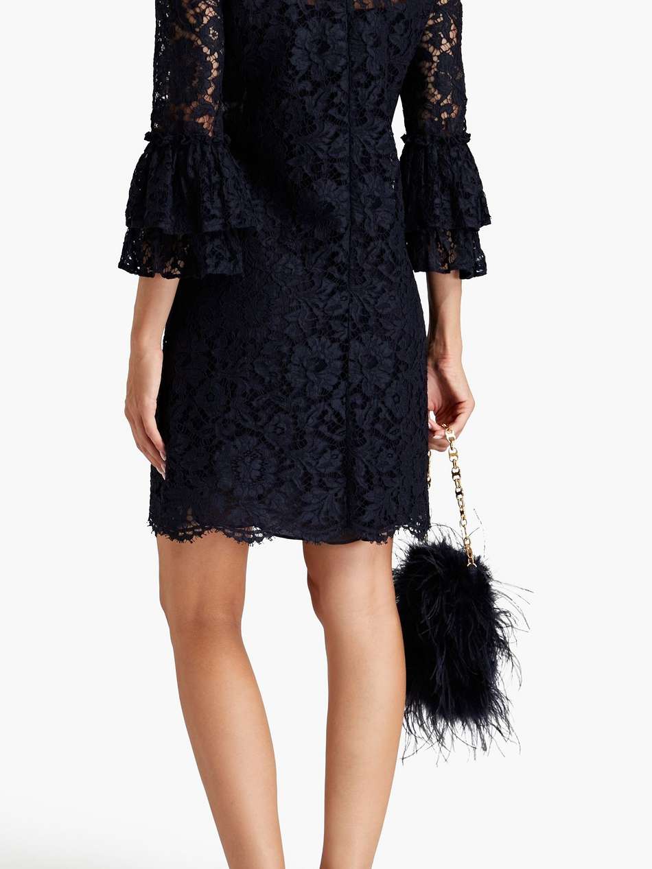 corded lace mini dress
