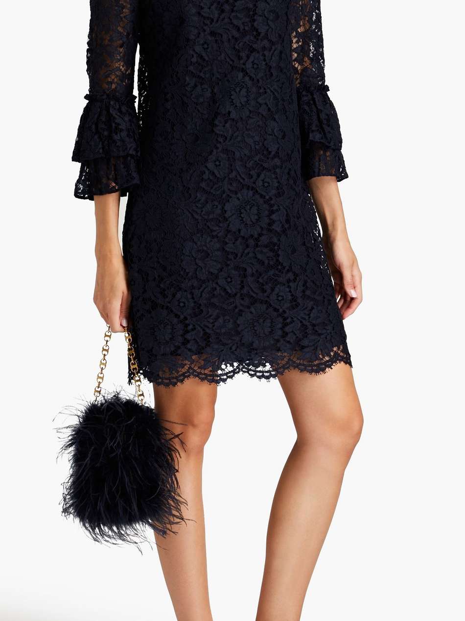 corded lace mini dress