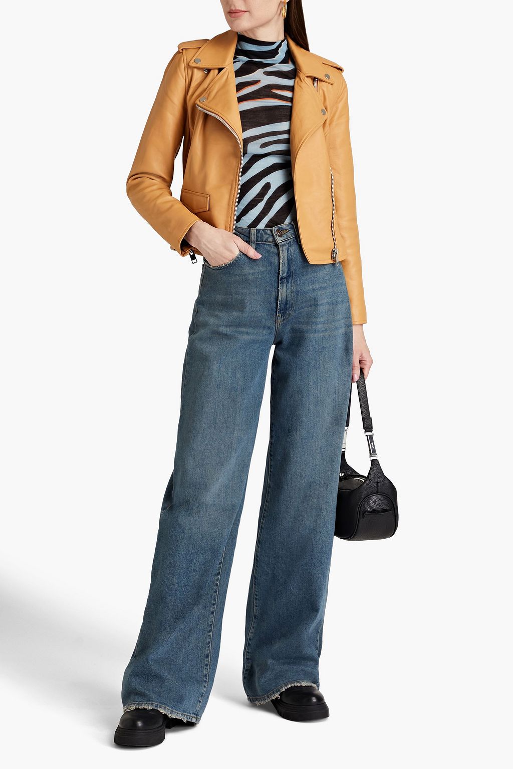 WALTER BAKER Liz leather biker jacket THE