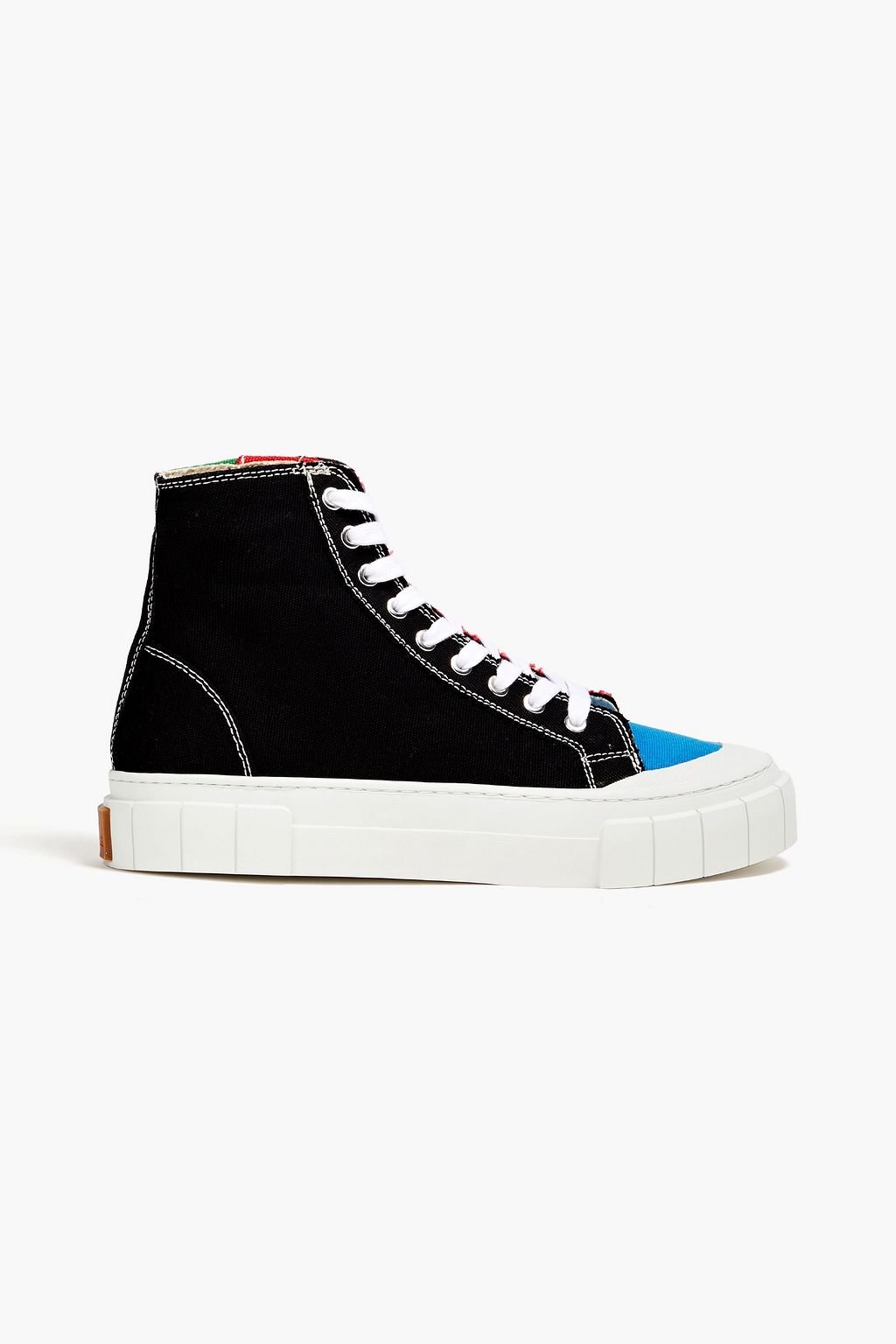 black color block shoes