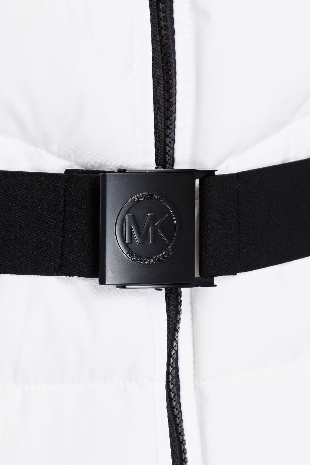 MICHAEL MICHAEL KORS Two-tone quilted shell hooded down jacket