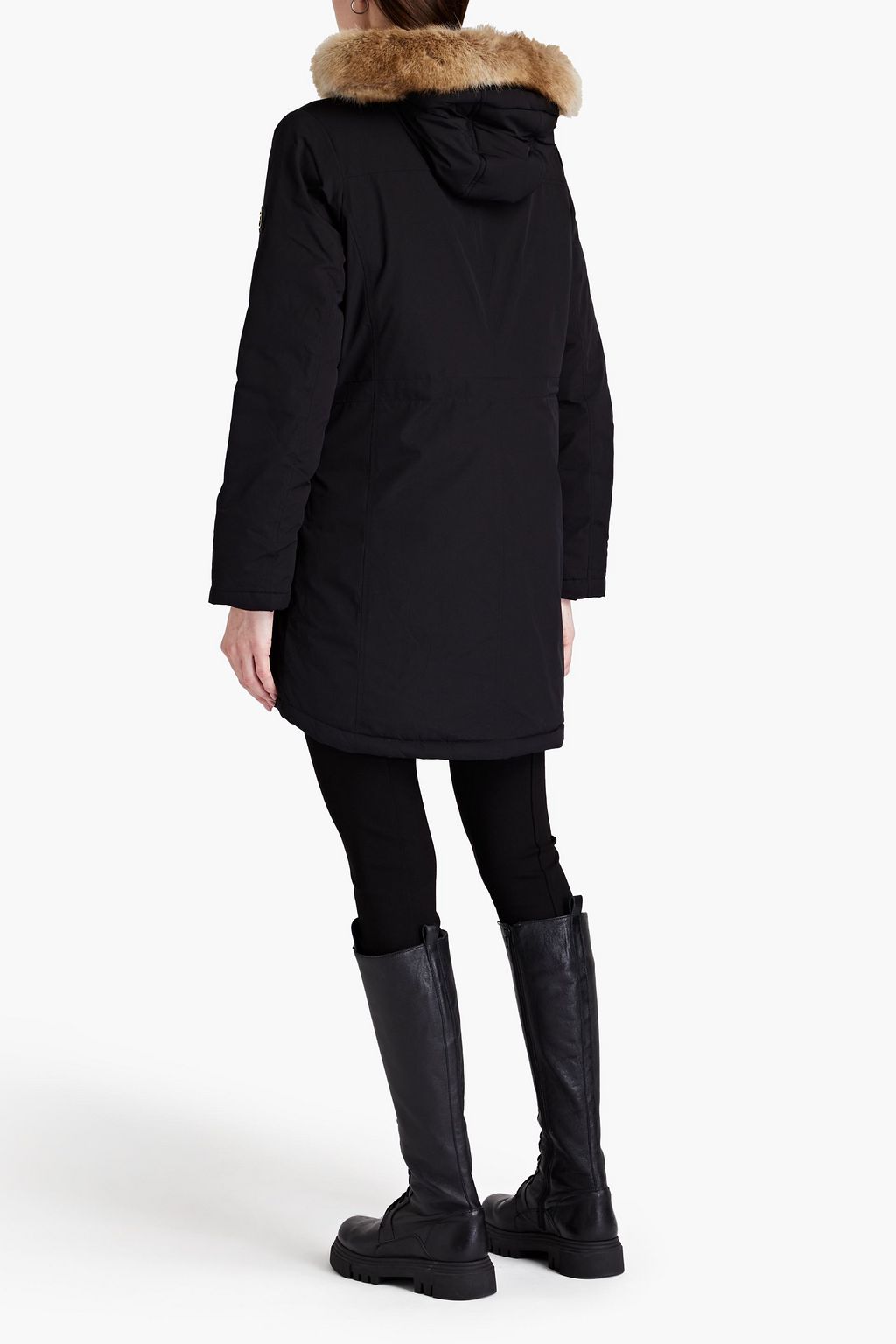 MICHAEL MICHAEL KORS Faux fur-trimmed shell hooded down coat