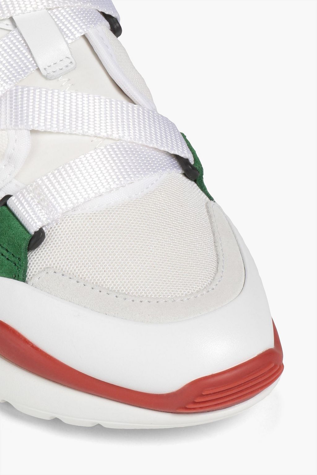 CHLOÉ Leather, suede and mesh sneakers