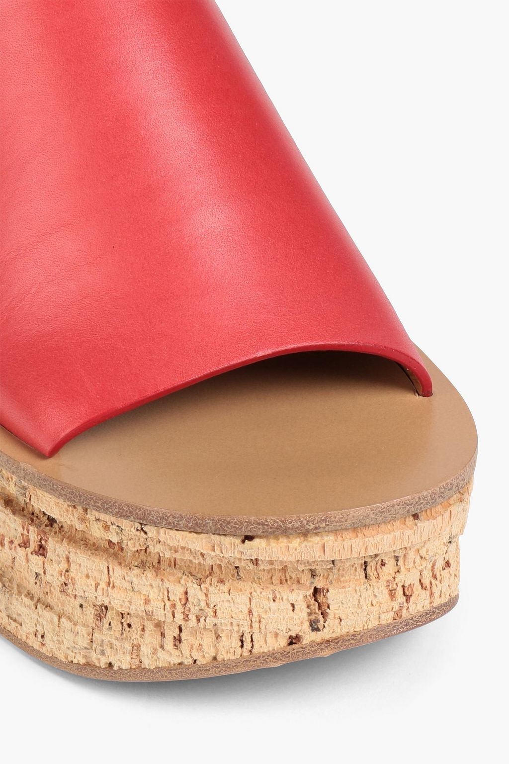 CHLOÉ Camille leather platform mules
