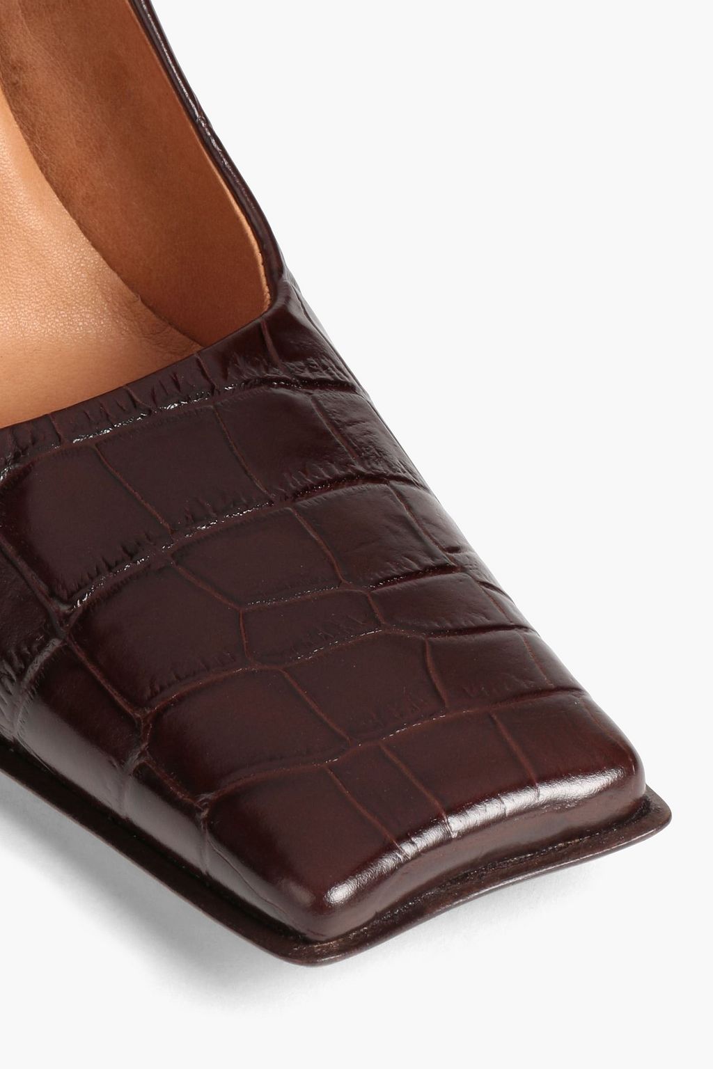 MIISTA Orana croc-effect leather pumps