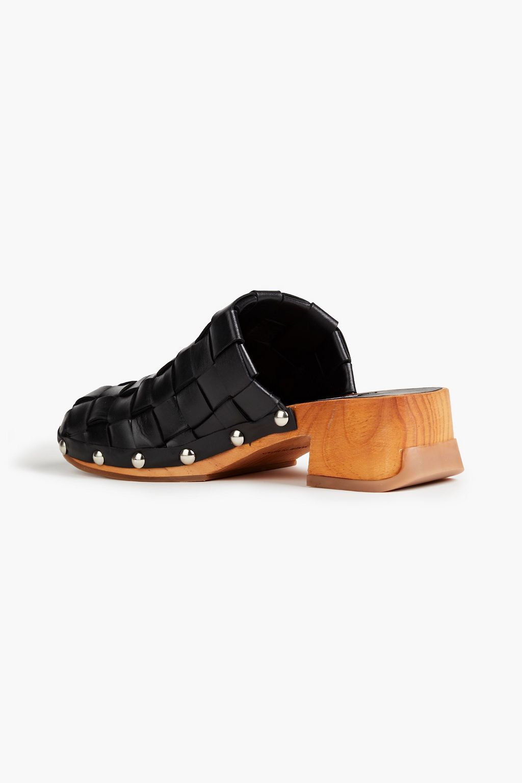 MIISTA Arlene studded basketweave leather clogs | THE OUTNET