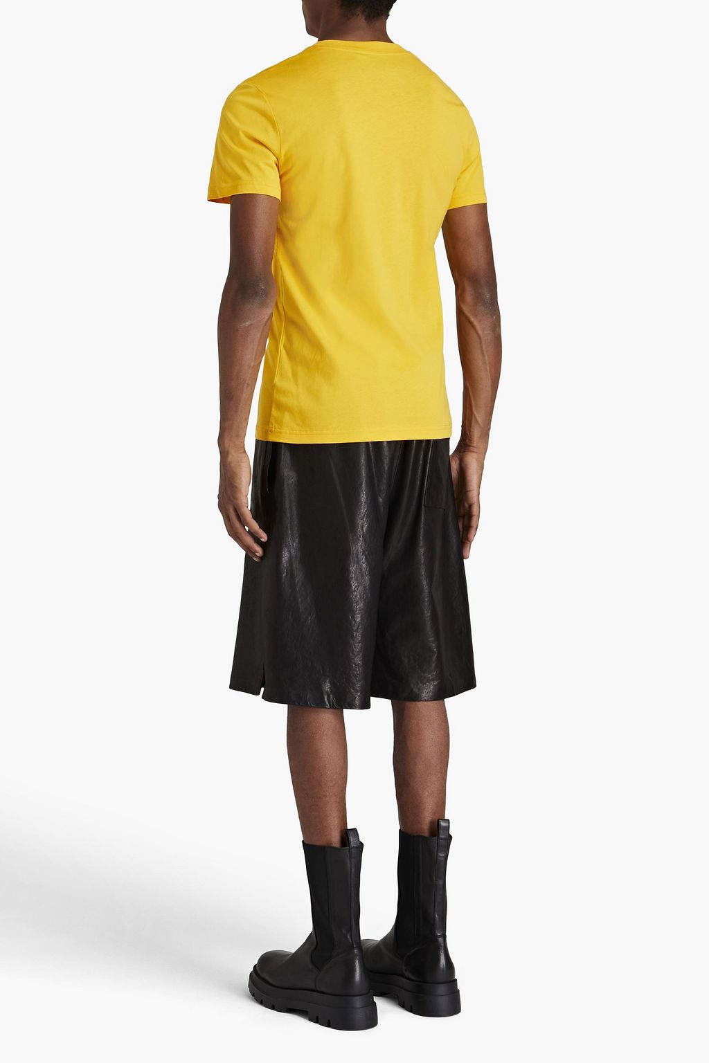 MOSCHINO Logo-embroidered cotton-jersey T-shirt