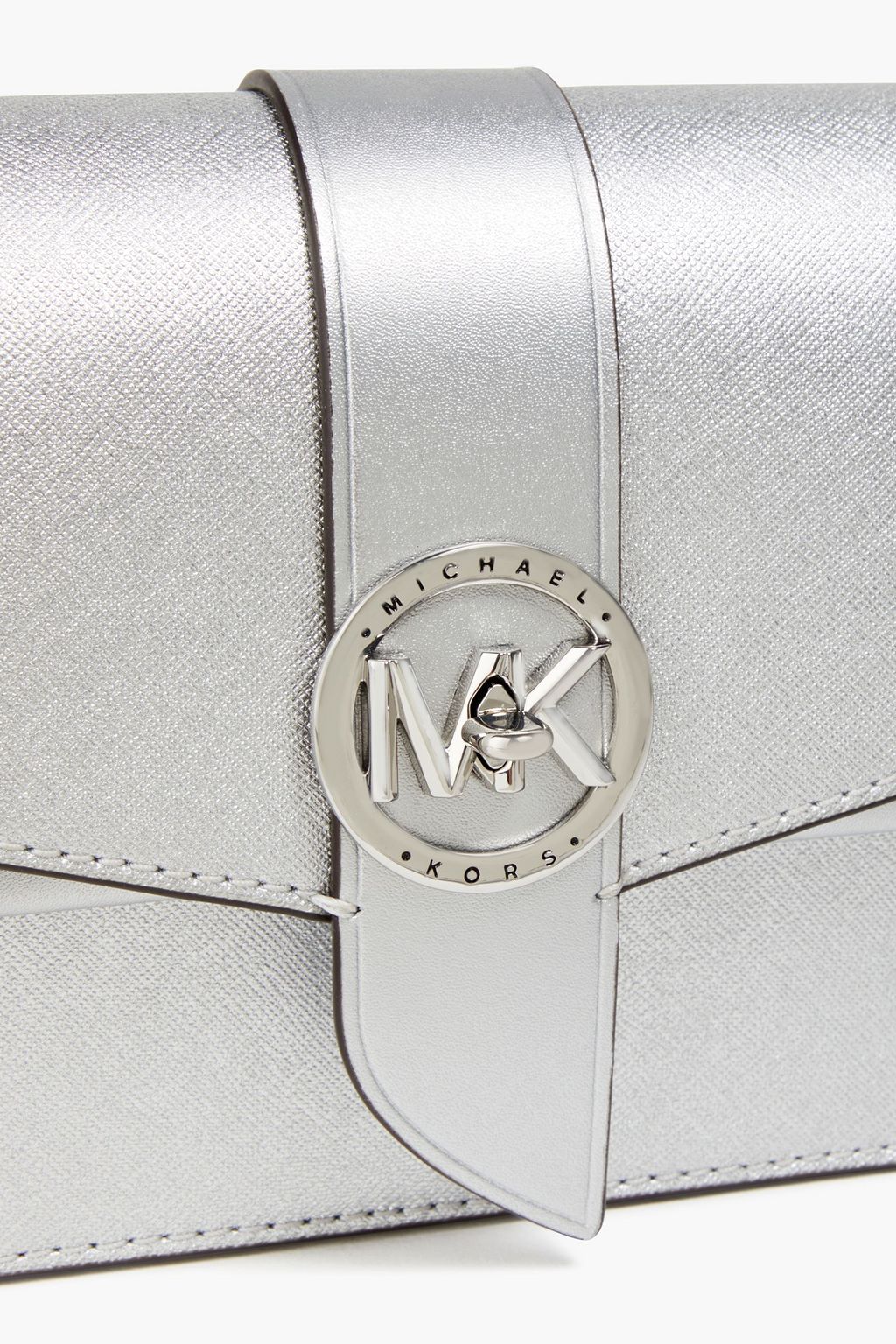 MICHAEL MICHAEL KORS Metallic textured-leather shoulder bag