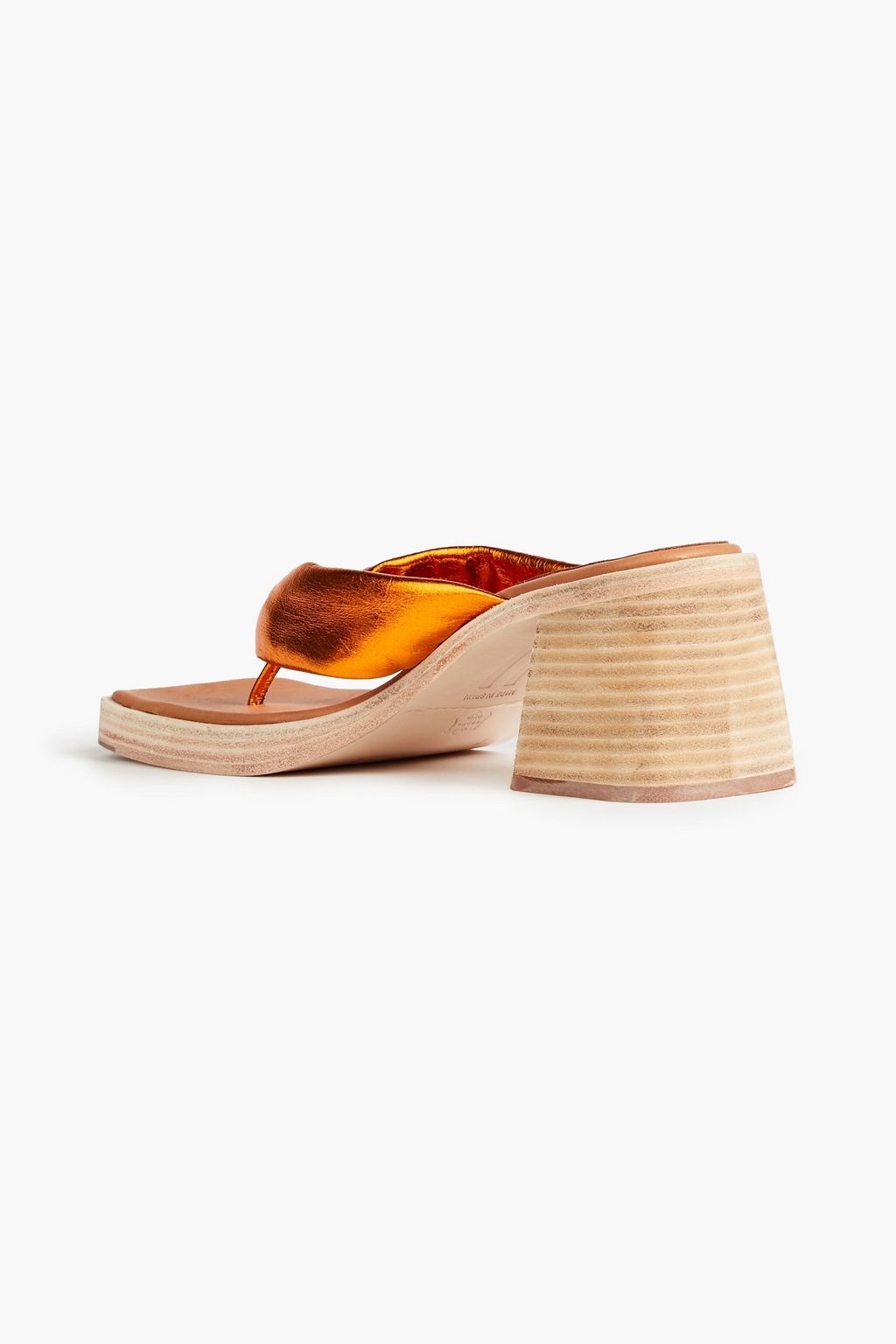 MIISTA April metallic leather sandals