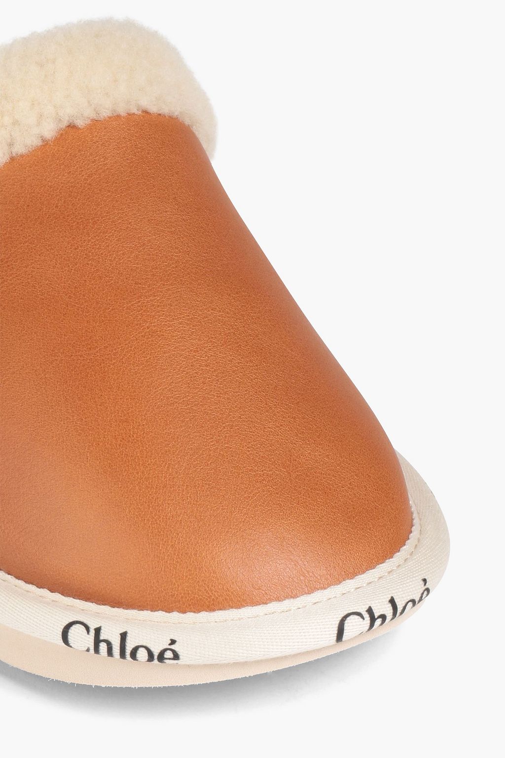 CHLOÉ Woody Slippers aus Shearling