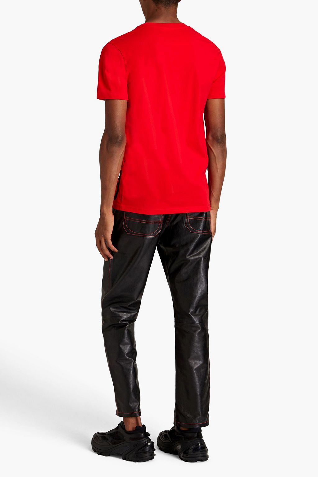 MOSCHINO Printed cotton-jersey T-shirt