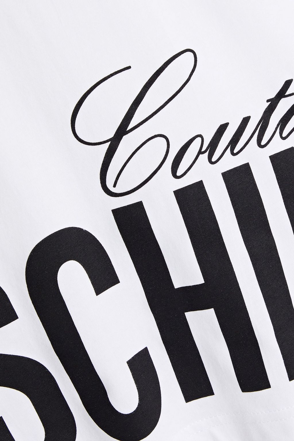 MOSCHINO Printed cotton-jersey T-shirt