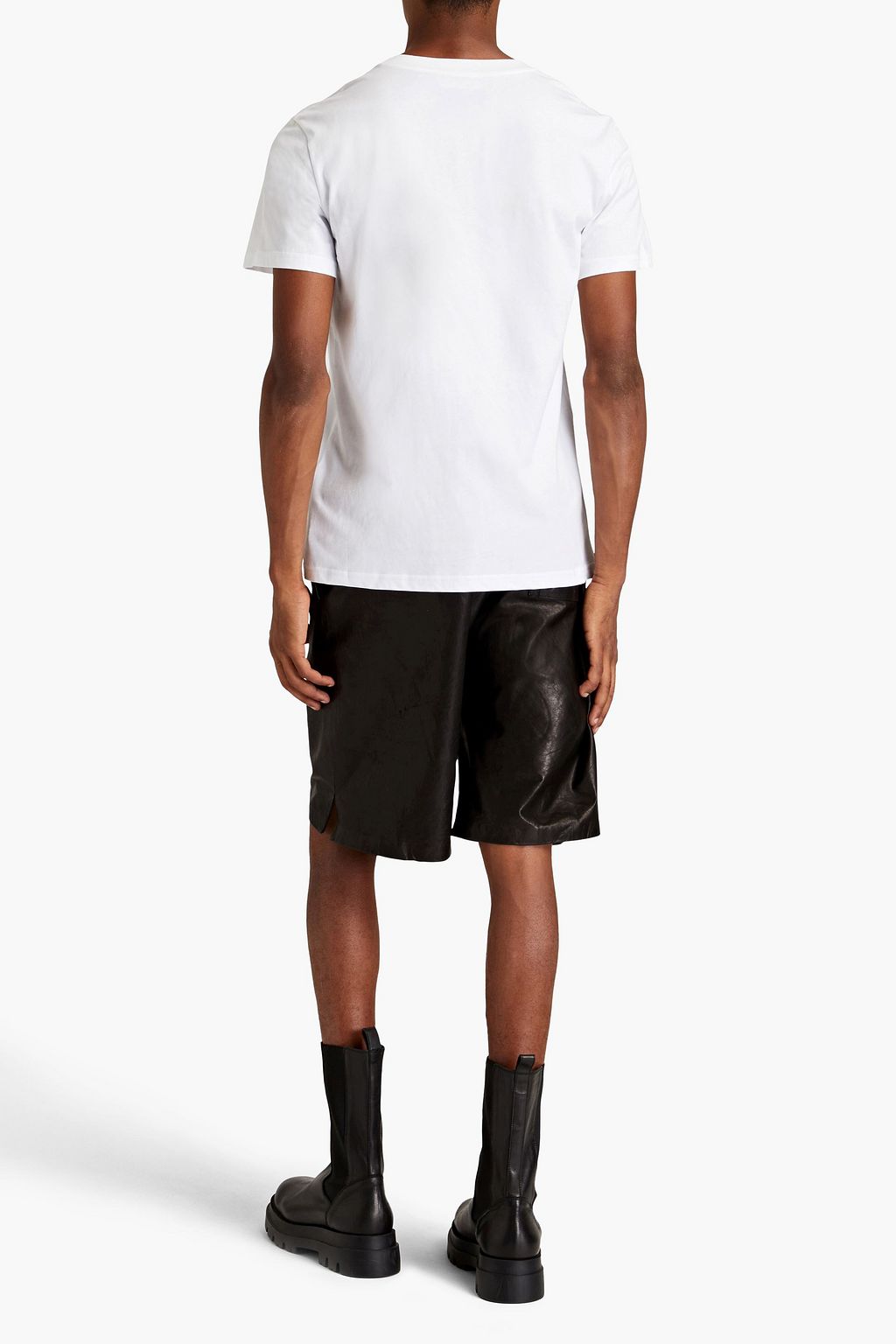 MOSCHINO Printed cotton-jersey T-shirt