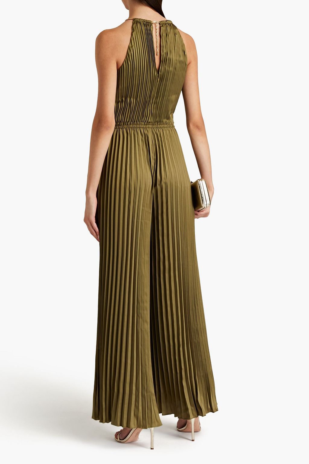 MICHAEL MICHAEL KORS Pleated satintwill jumpsuit THE