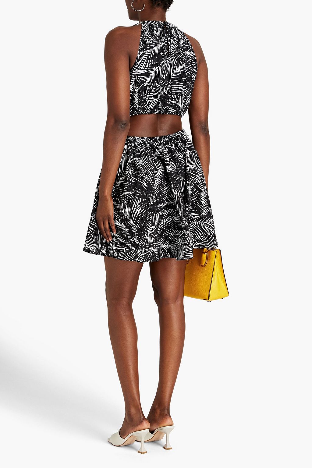 MICHAEL MICHAEL KORS ストレッチオーガニックコットンポプリン ミニワンピース プリント