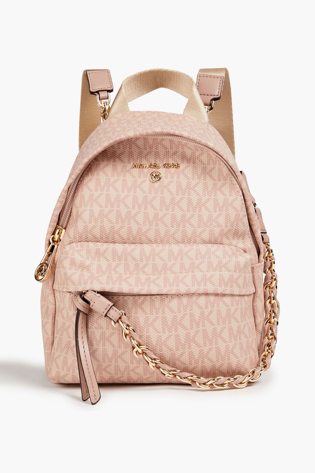 MICHAEL MICHAEL KORS Slater logo-print faux textured-leather backpack | Sale  up to 70% off | THE OUTNET