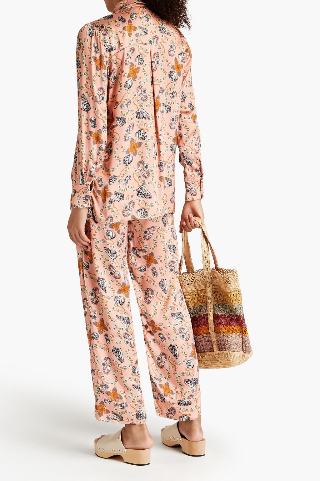 SENSI STUDIO Printed twill shirt