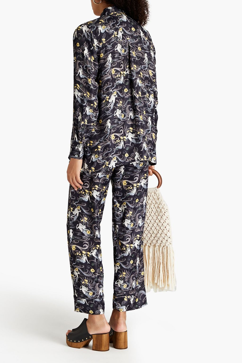 SENSI STUDIO Bedrucktes Hemd aus Twill