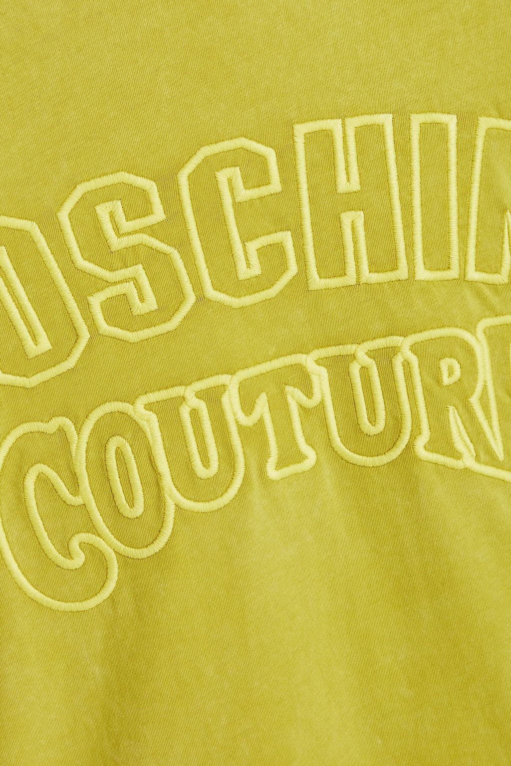 MOSCHINO T-Shirt aus Baumwoll-Jersey mit Logostickerei