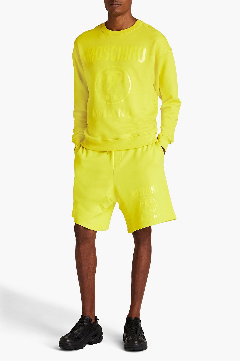 MOSCHINO Sweatshirt aus Baumwollfrottee mit Print
