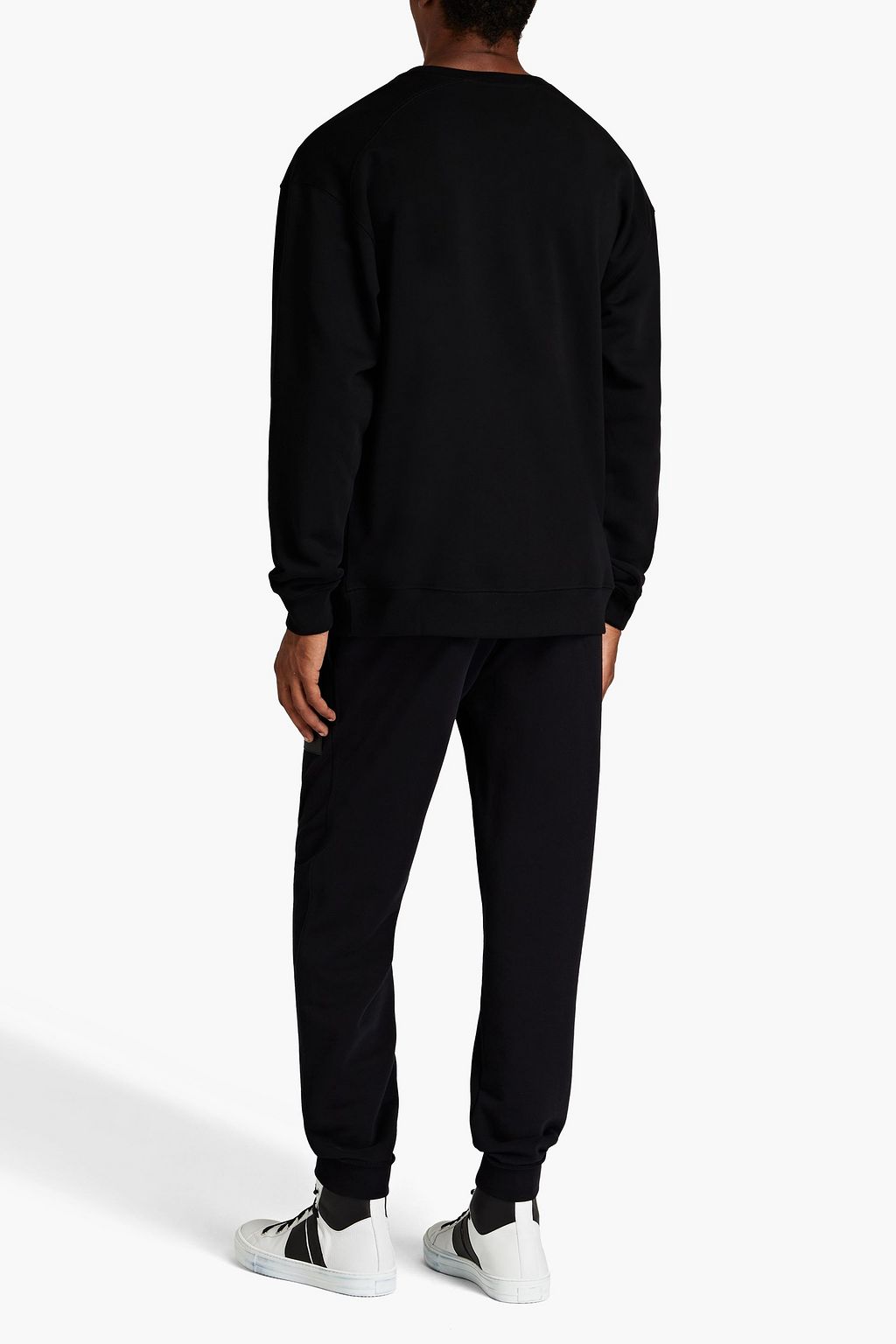 MOSCHINO Printed French cotton-terry sweatshirt