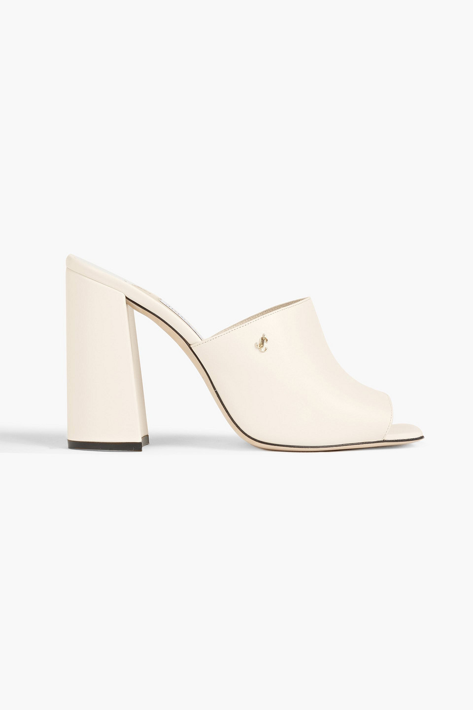 JIMMY CHOO BAIA 100 LEATHER MULES 3074457345633375731
