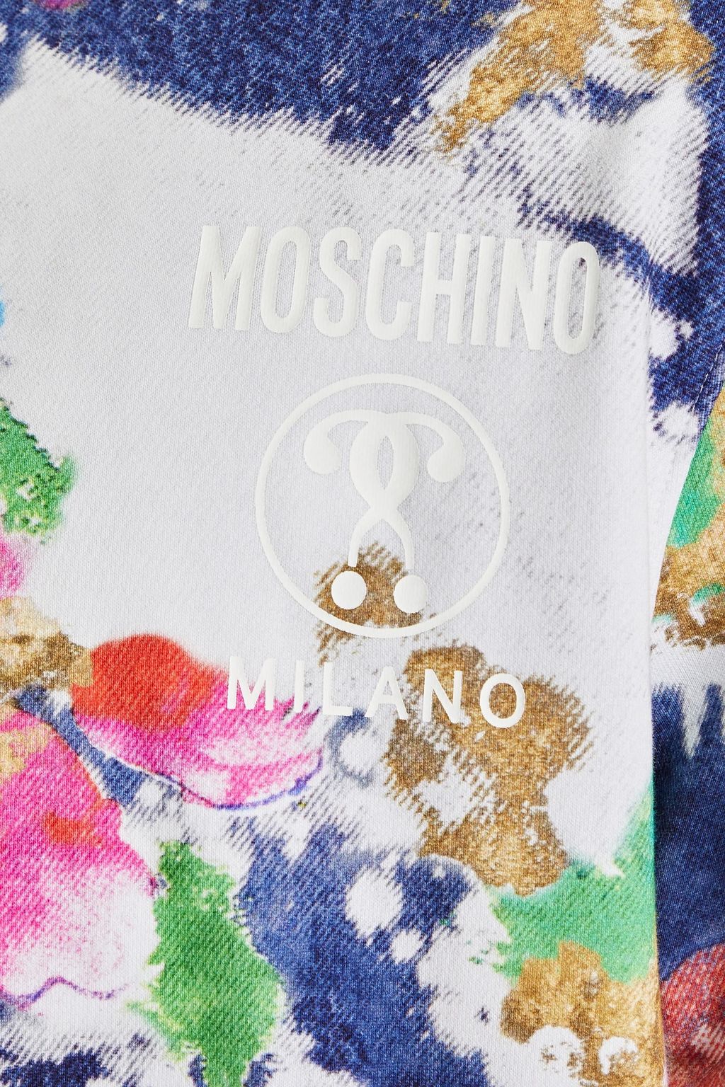 MOSCHINO Sweatshirt aus Baumwollfrottee mit Print