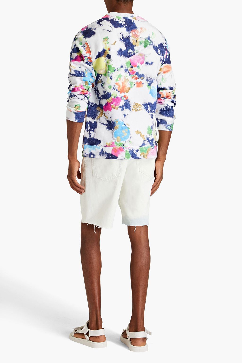 MOSCHINO Sweatshirt aus Baumwollfrottee mit Print