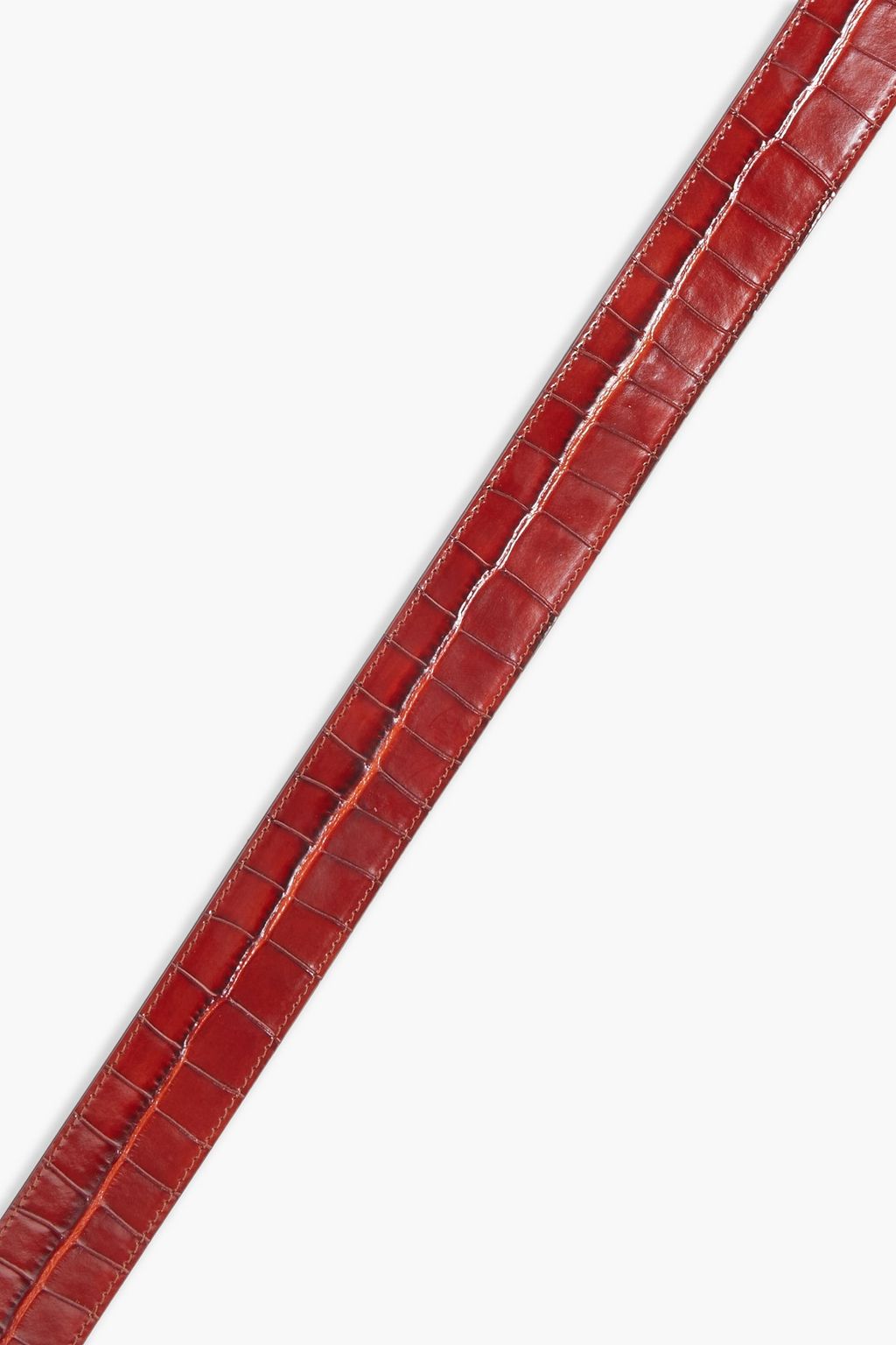 CHLOÉ Croc-effect leather belt
