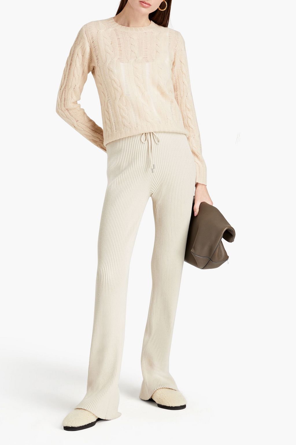 NAADAM Cable-knit cashmere sweater