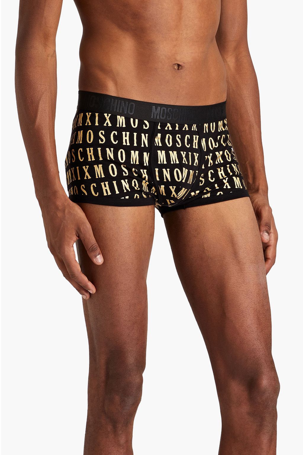 MOSCHINO Logo-print stretch-cotton jersey boxer briefs