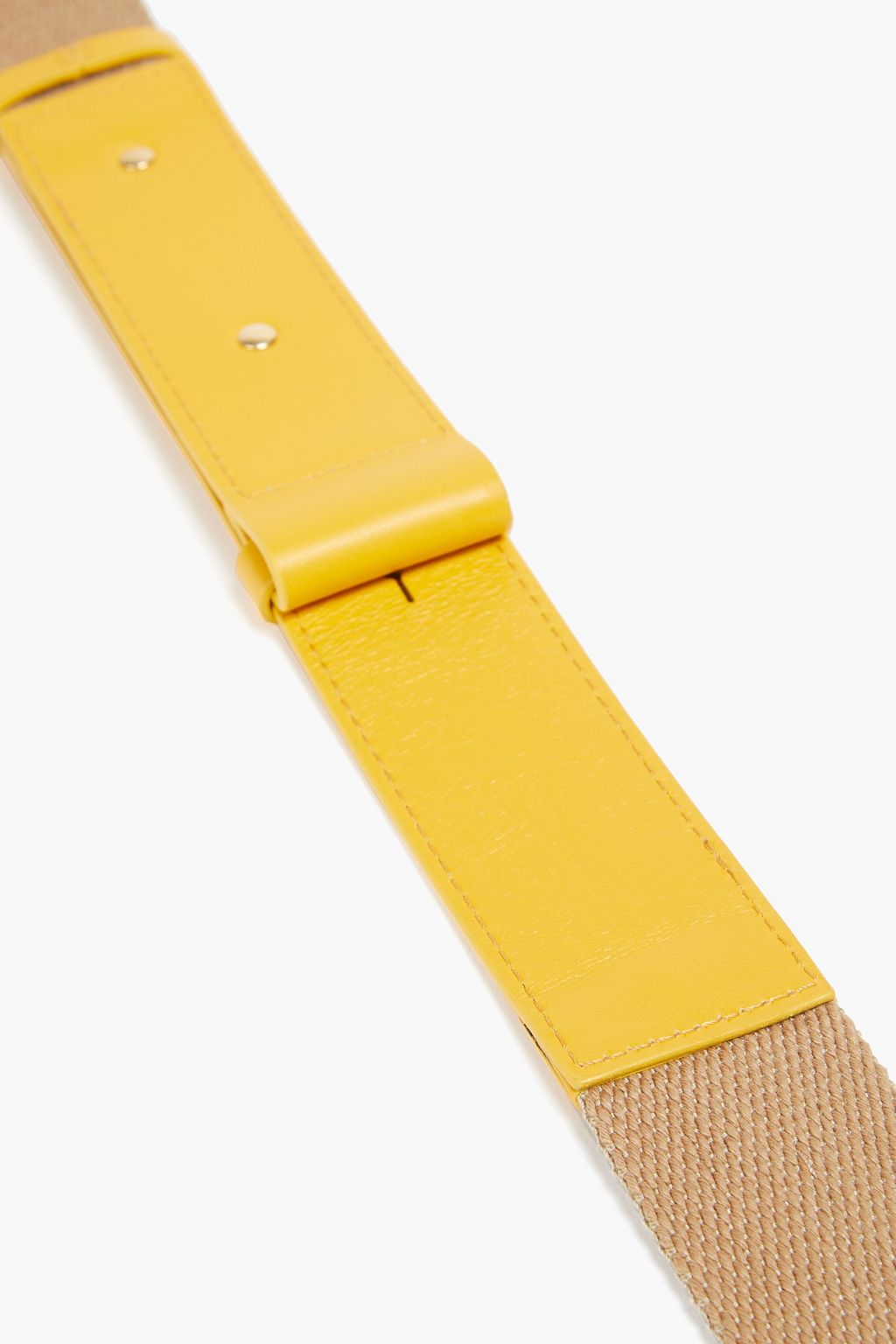CHLOÉ Cotton-canvas and leather bag strap