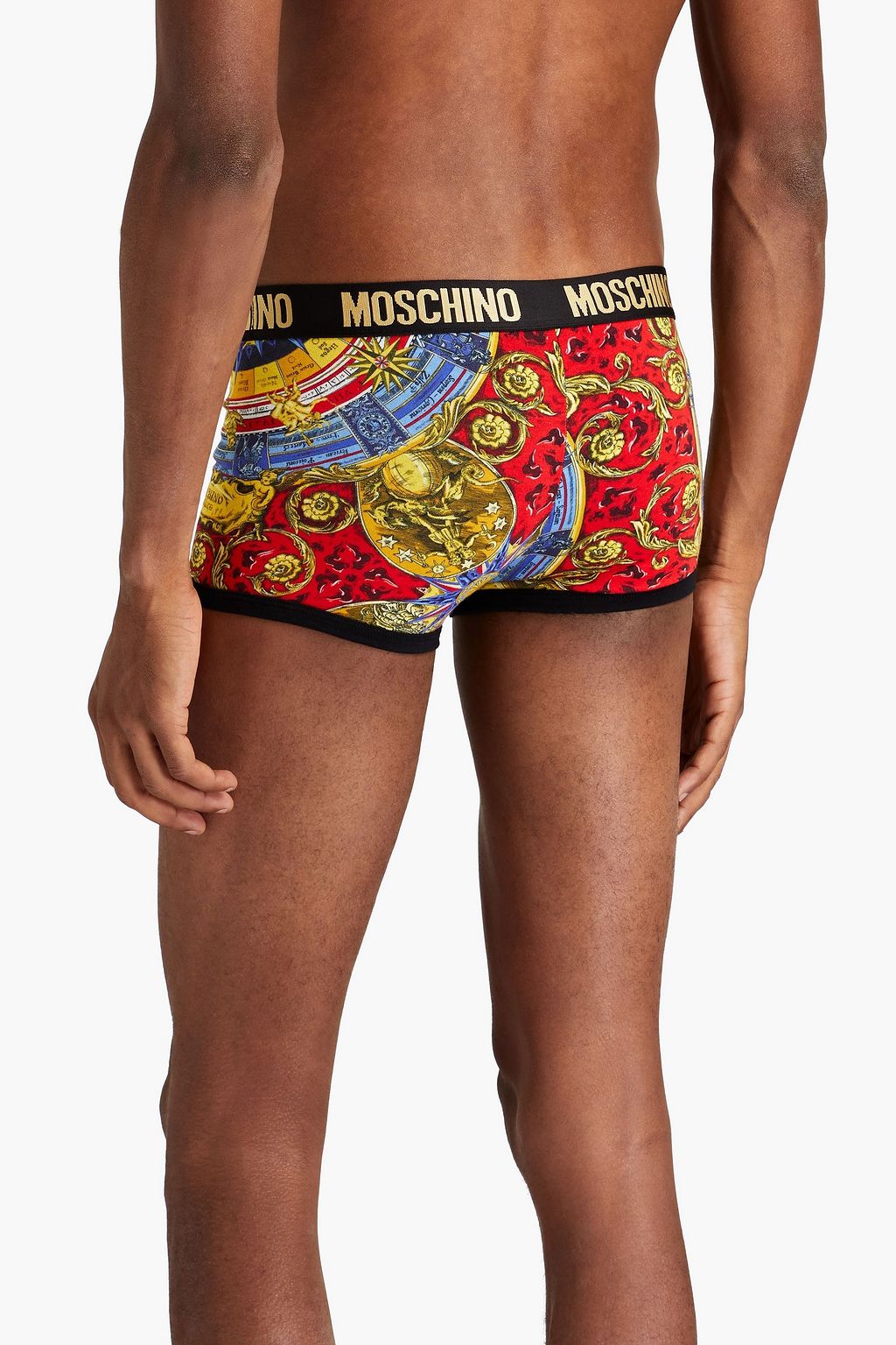 MOSCHINO Printed stretch-cotton jersey boxer briefs
