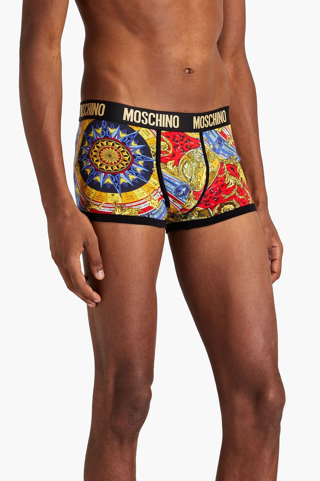 MOSCHINO Printed stretch-cotton jersey boxer briefs