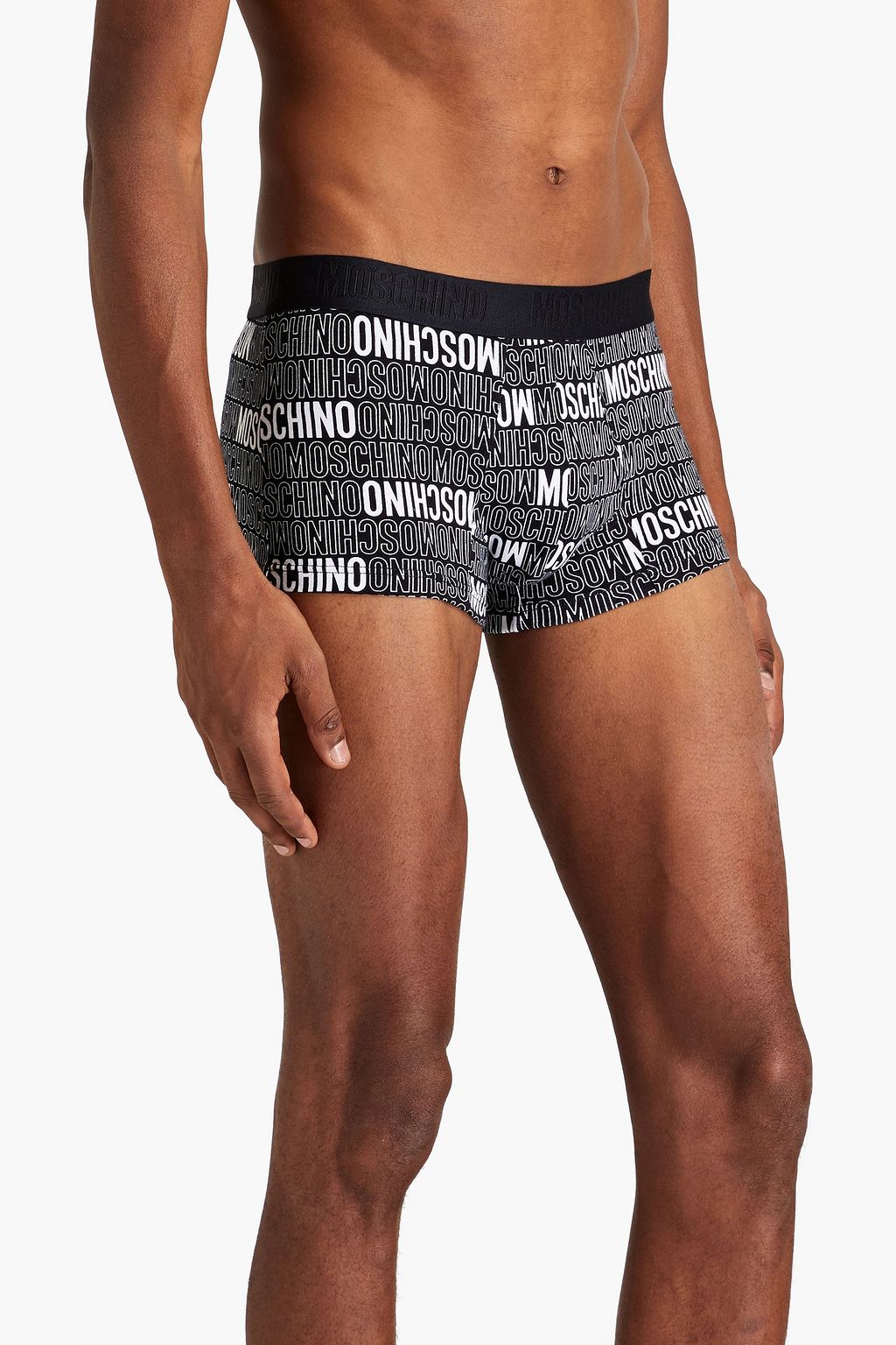 MOSCHINO Logo-print stretch-cotton jersey boxer briefs