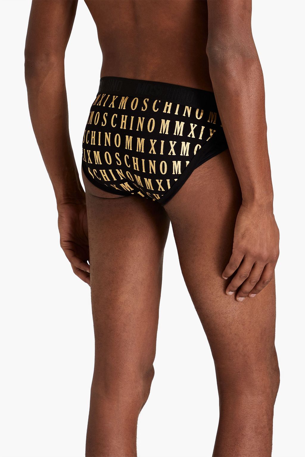 MOSCHINO Logo-print stretch-cotton jersey briefs
