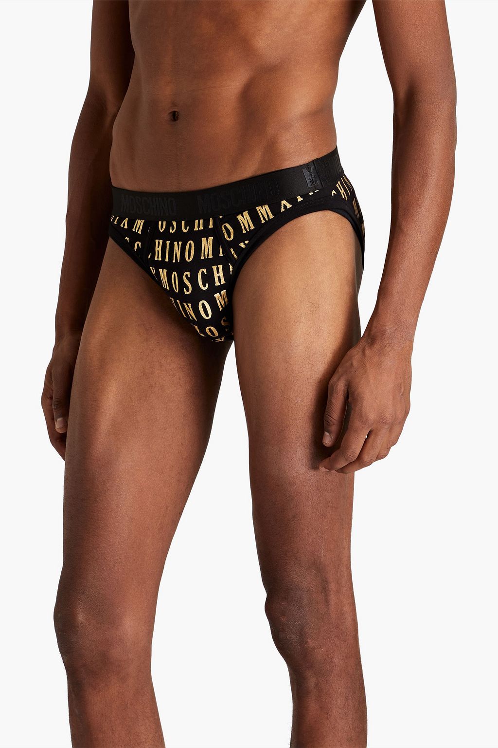 MOSCHINO Logo-print stretch-cotton jersey briefs