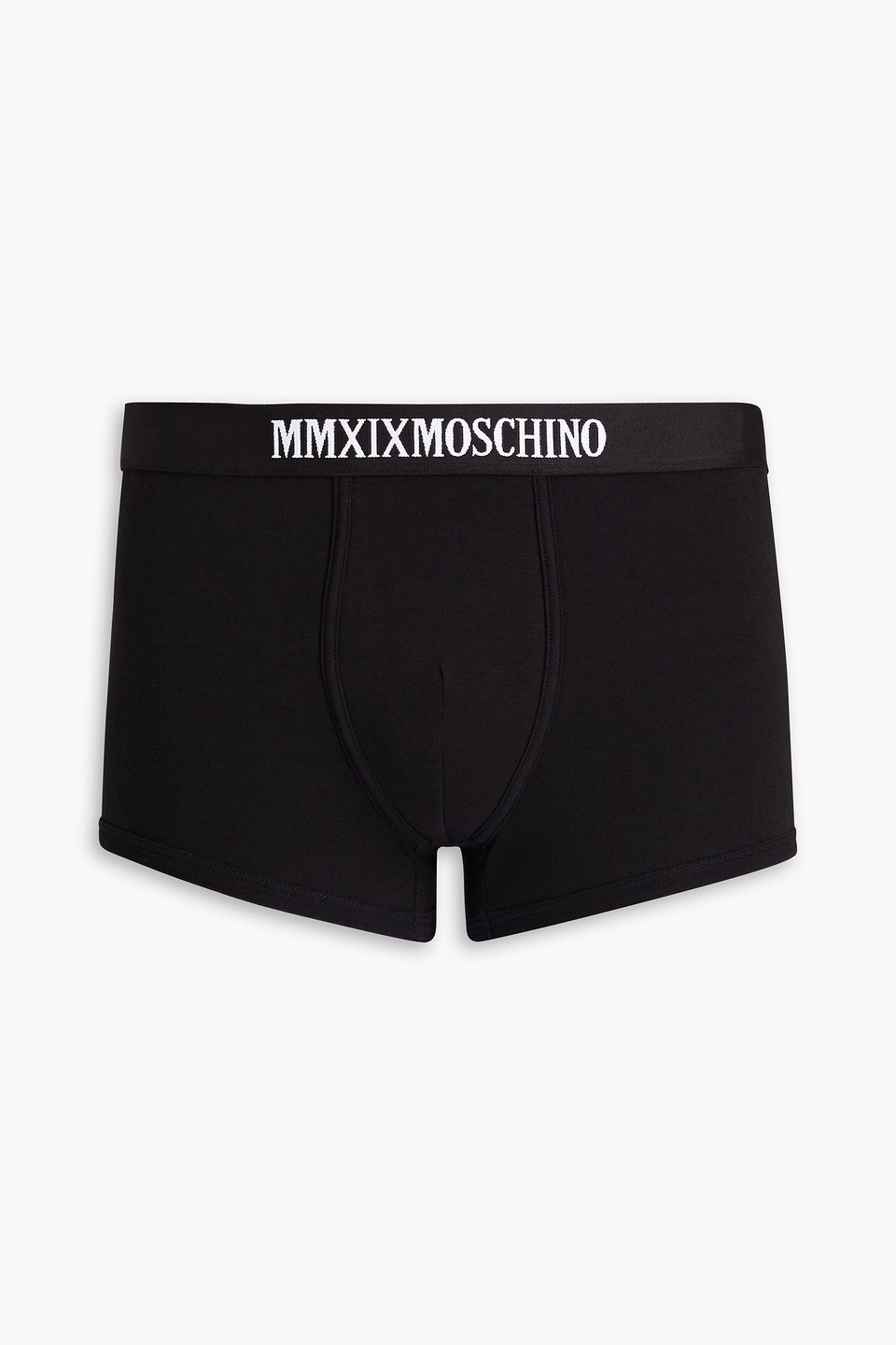 Moschino Stretch-cotton Jersey Boxer Briefs In Black