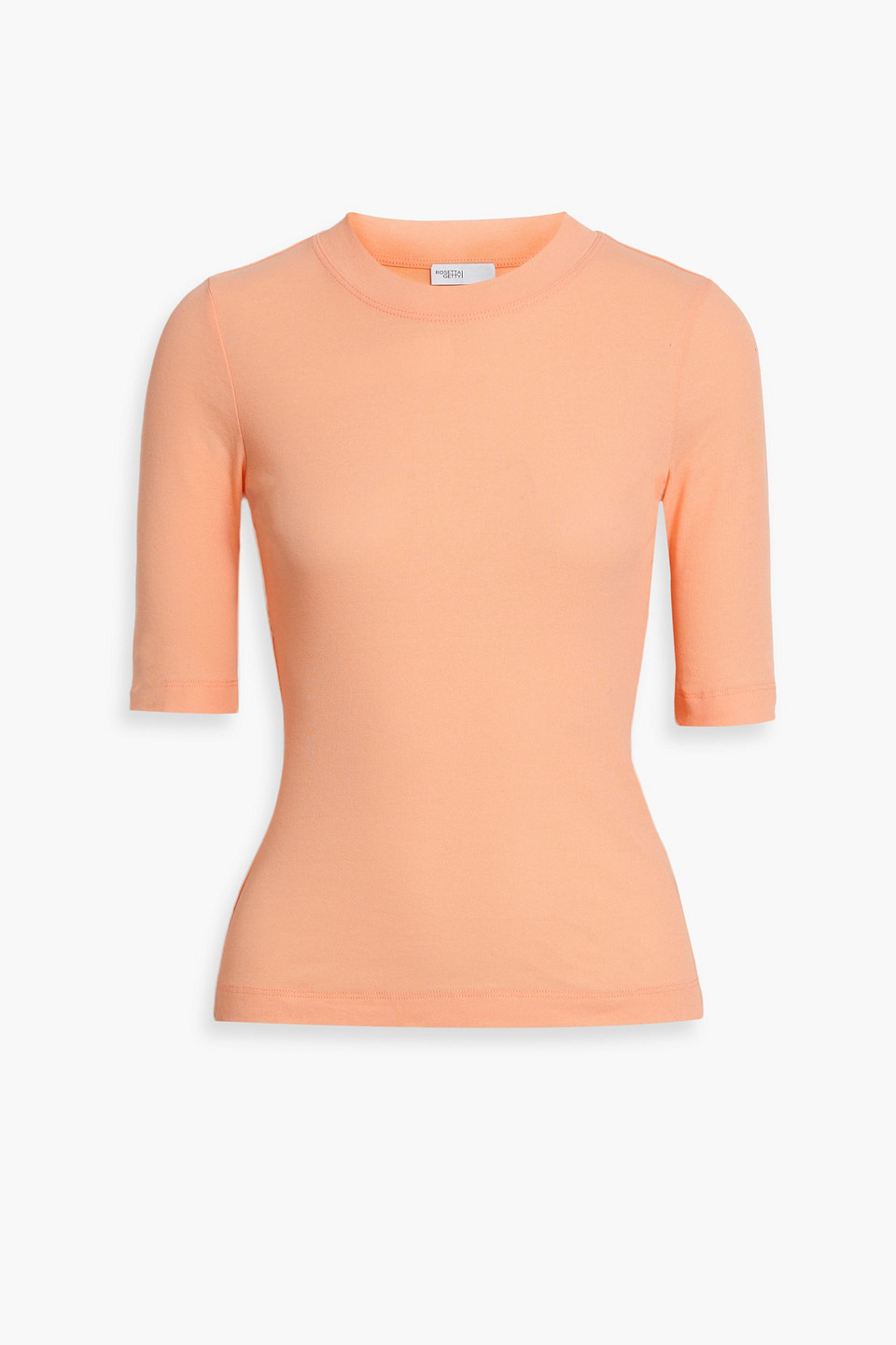 Rosetta Getty Cotton-jersey Top In Peach