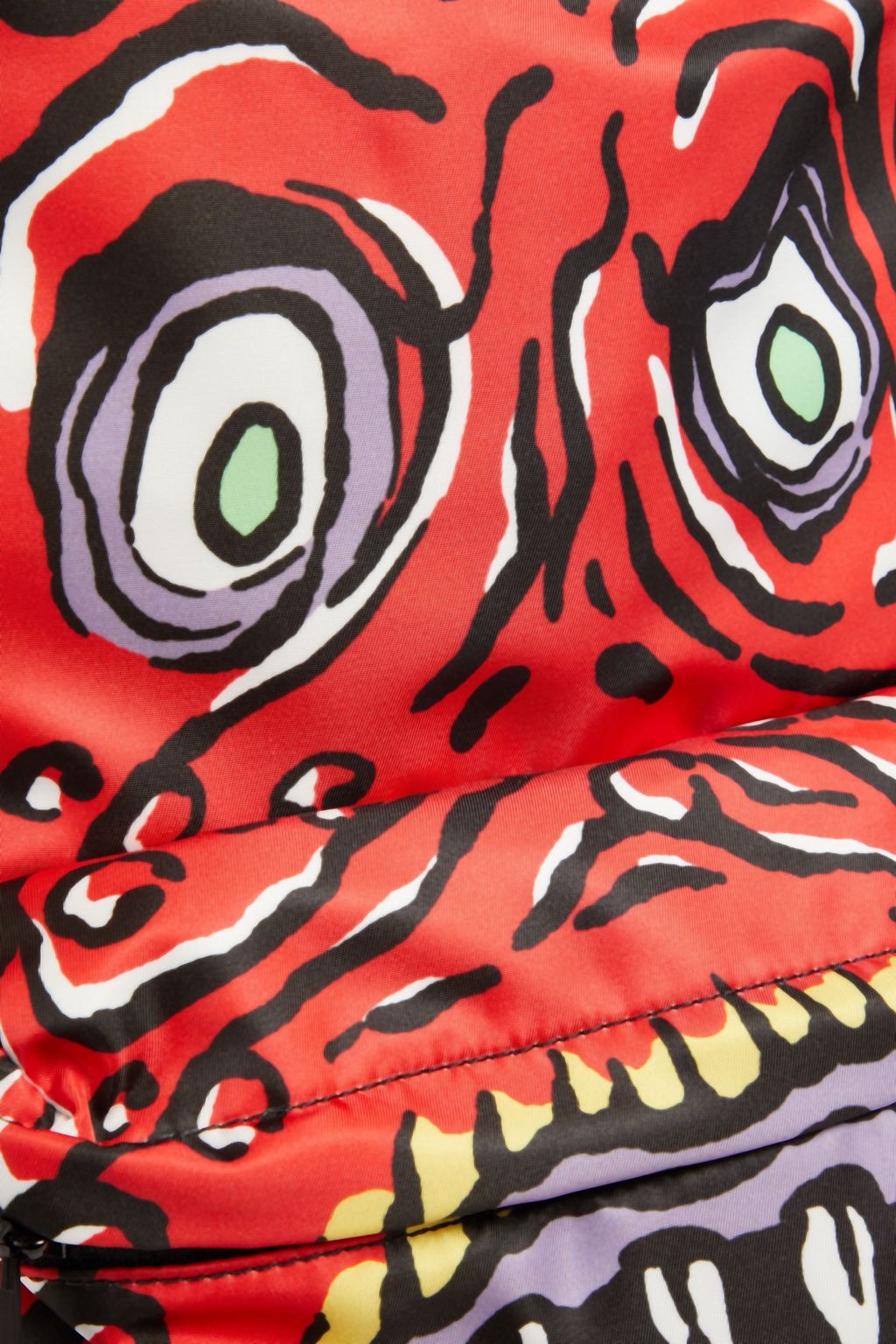 MOSCHINO Printed satin-twill backpack