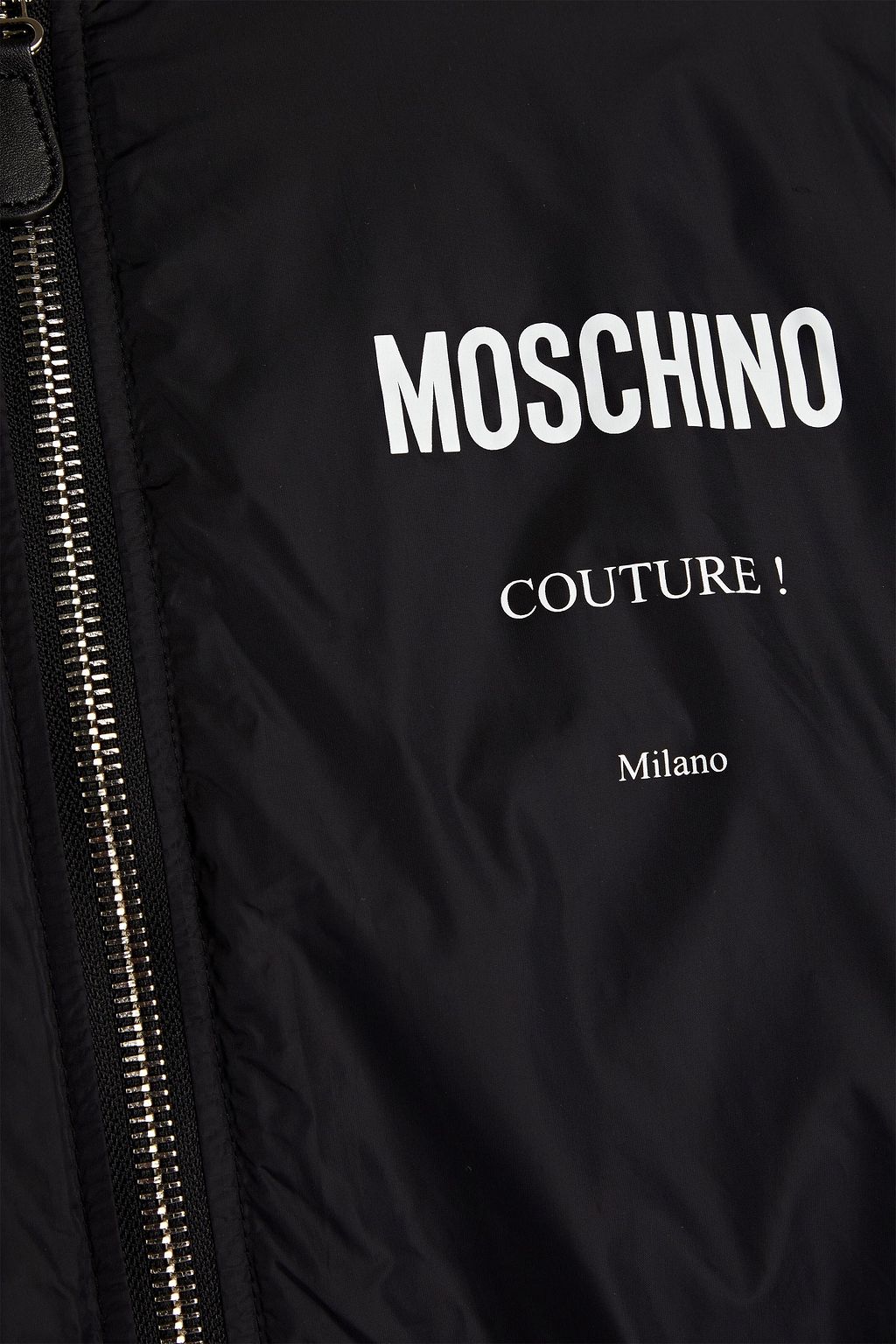 MOSCHINO Padded printed shell bomber jacket